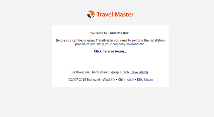 Hướng dẫn cài đặt TravelMaster