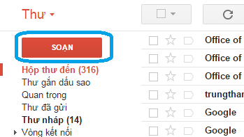 soạn thảo email google