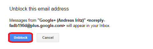 unblock email google