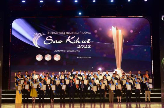 VietISO nhận cú đúp Giải thưởng Sao Khuê 2022 về Giải pháp và Nền tảng chuyển đổi số Du lịch Việt Nam