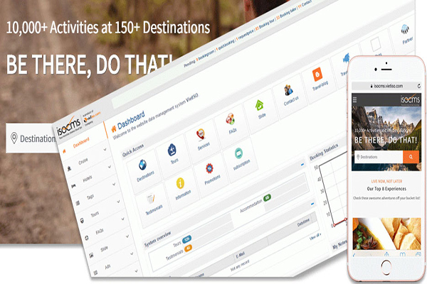 Phần mềm điều hành doanh nghiệp TravelMaster tích hợp trực tiếp với hệ quản trị website isoCMS 