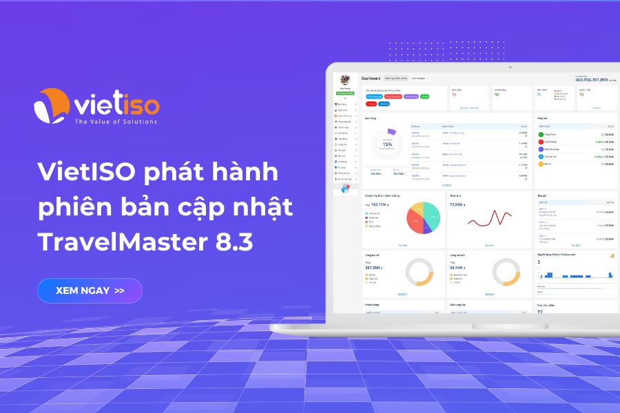 VietISO chính thức phát hành phiên bản cập nhật Phần mềm TravelMaster 8.3