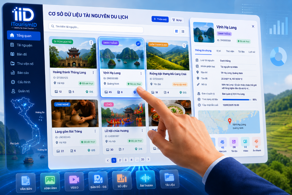 Cơ sở dữ liệu tài nguyên du lịch là gì? Vai trò và cách xây dựng