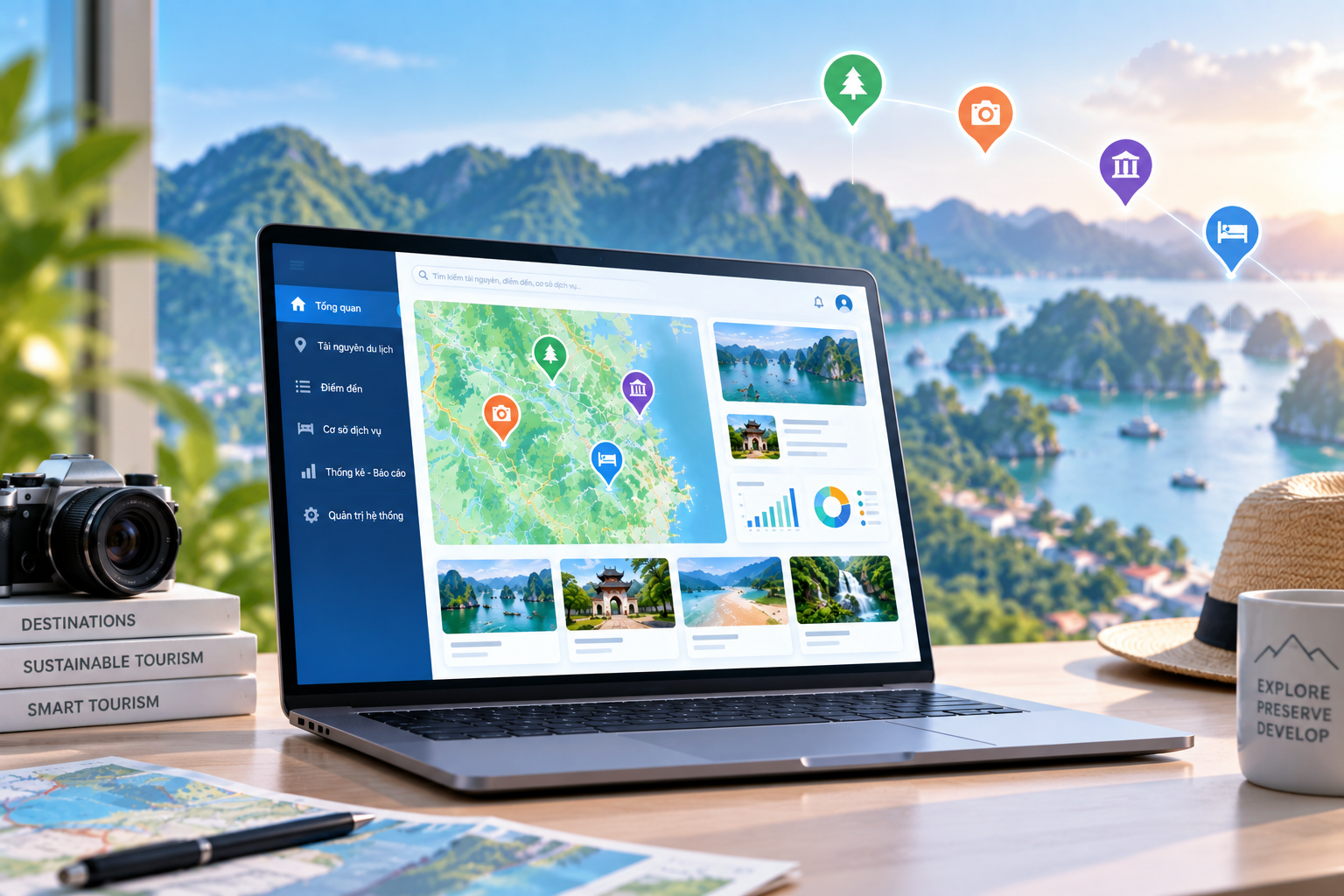 Phần mềm quản lý tài nguyên du lịch: Giải pháp Chuyển đổi số Ngành Du lịch địa phương