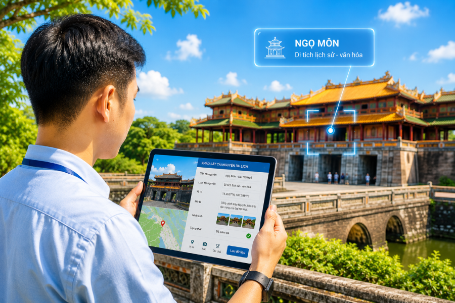Ứng dụng công nghệ trong khảo sát và thu thập dữ liệu tài nguyên du lịch