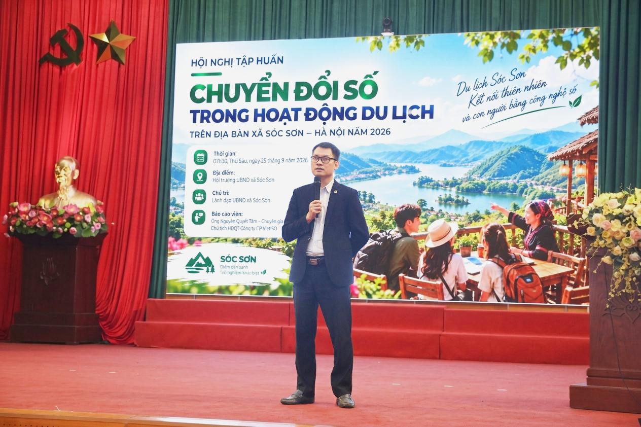 VietISO tham gia Tập huấn Chuyển đổi số Du lịch tại xã Sóc Sơn