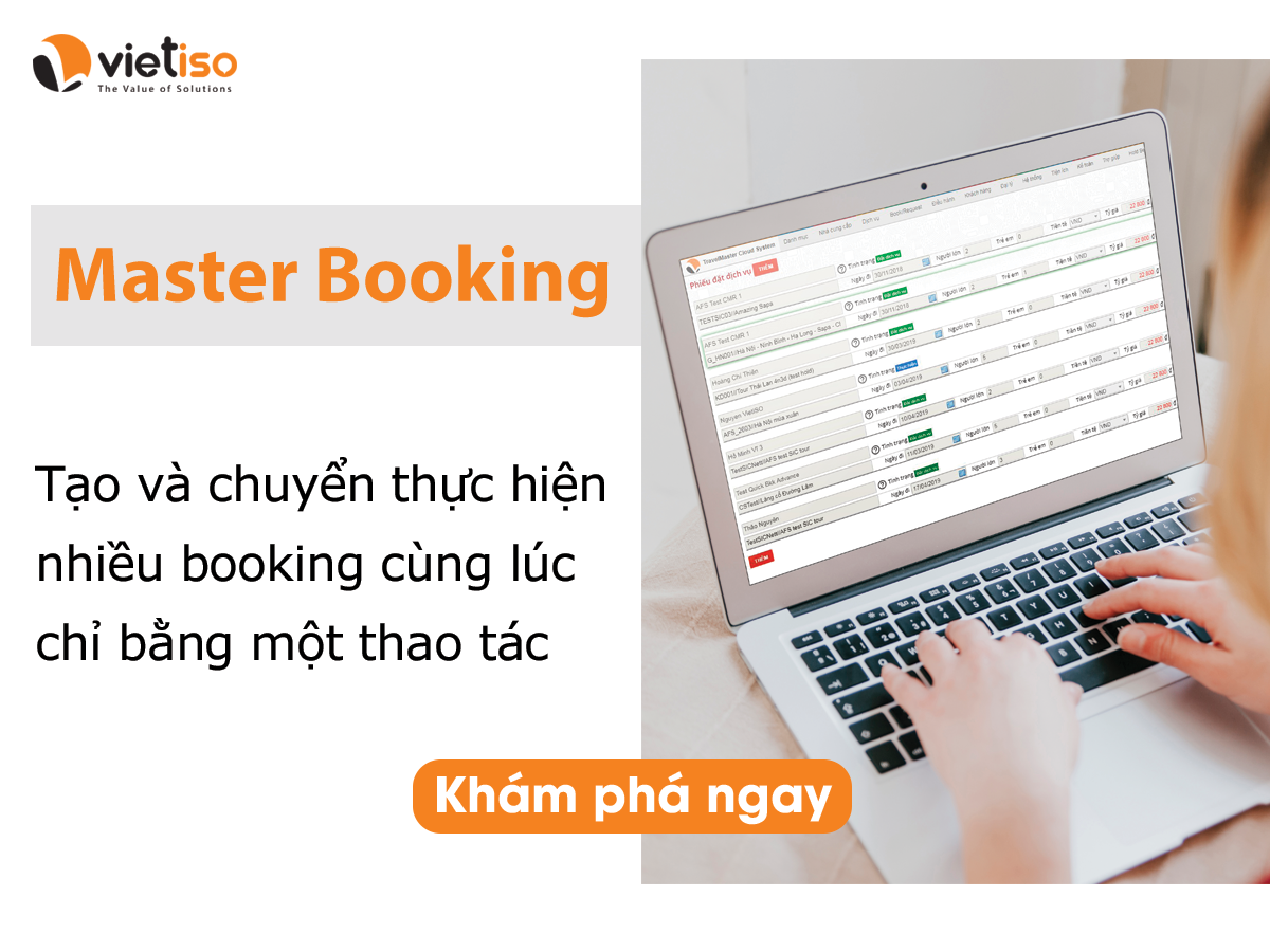 Tiết kiệm 60% thời gian tạo booking với Master Booking