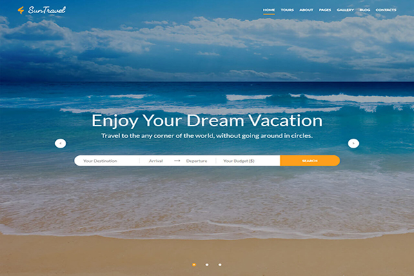 Sun Travel mau-website-du-lich-dep-sun-travel