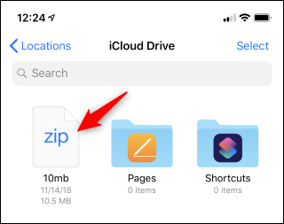cach giai nen file zip tren iphone ipad