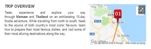 Viet mo ta tour tren website du lich